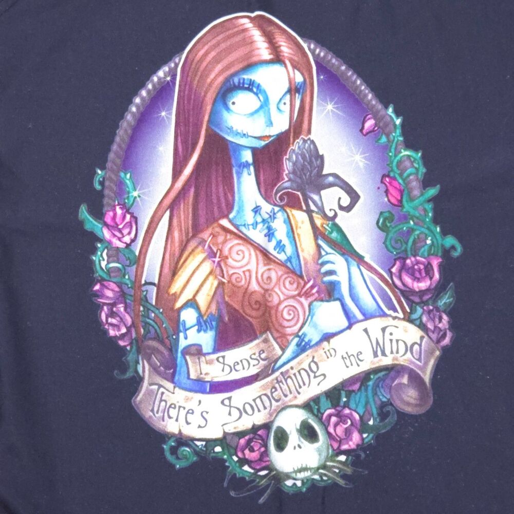 Sally Nightmare Before Christmas Black Racerback Tank Top - Picture 3 of 5